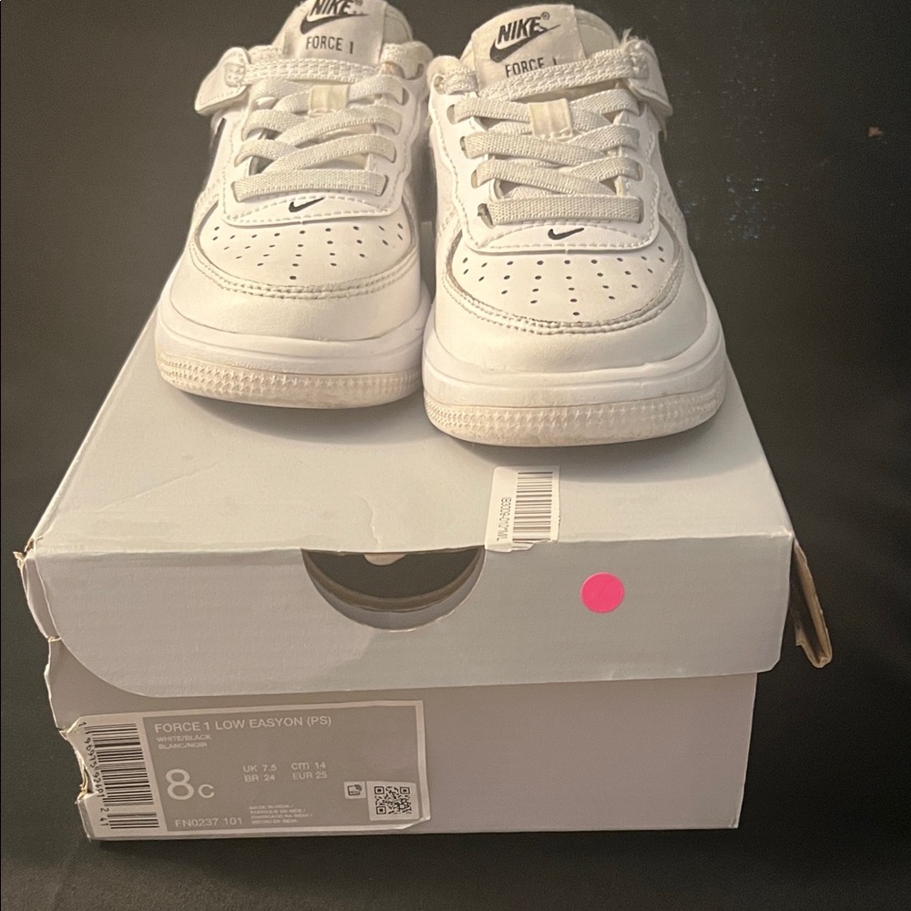 Nike Kids White Force 1 Sneakers